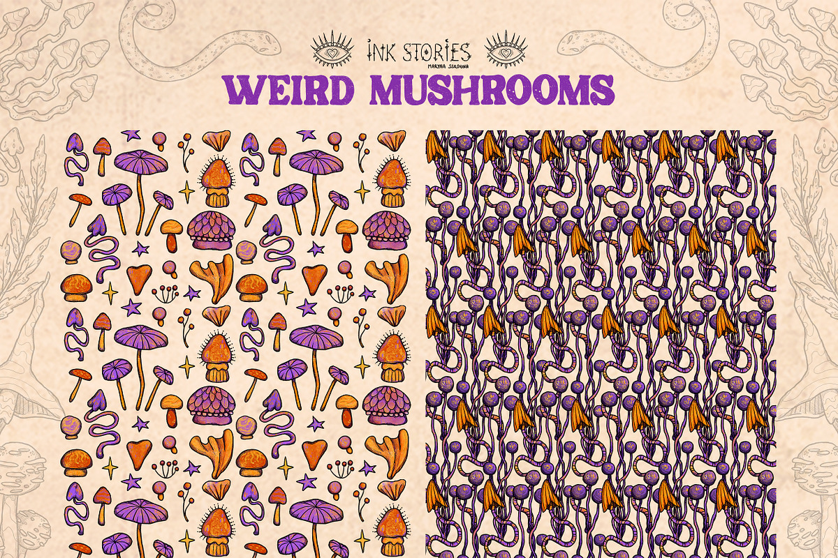 Weird Mushrooms, an Object Illustration by Ink Stories (Photo 21 of 23)