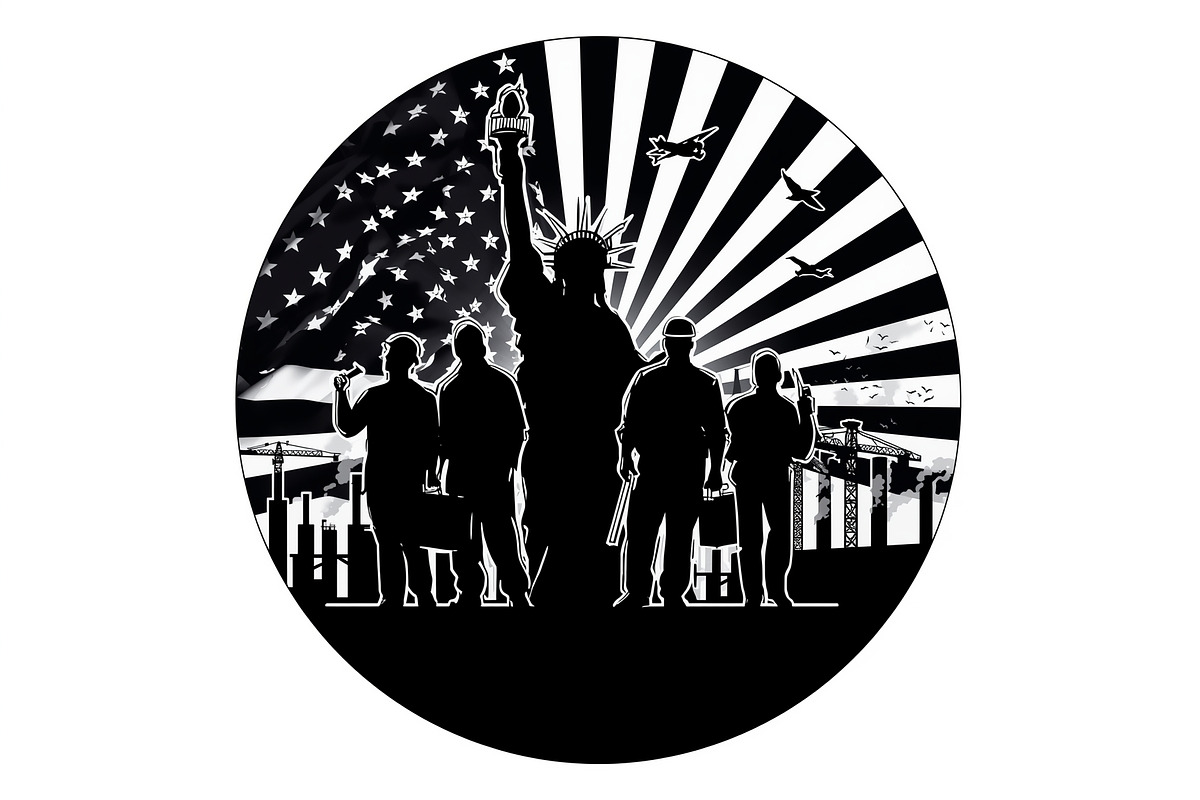 Nation Builder Silhouette Set, an Illustration by yasushie (Photo 9 of 20)