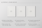 4x5 Portrait, 3 Frame Mockup, a Household Mockup by Lelu Art Design (Thumbnail 6 of 11)
