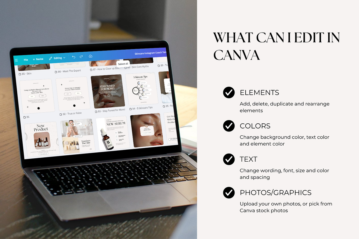 Skincare Instagram Coach Templates preview 4