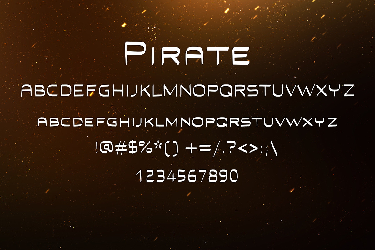 PIRATE font preview 2