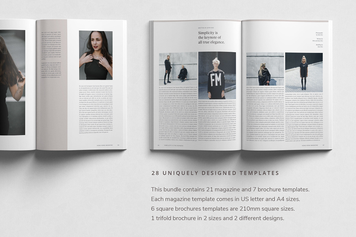 Magazine & Brochure Bundle, a Magazine Template by Ruben Stom (Photo 2 of 39)