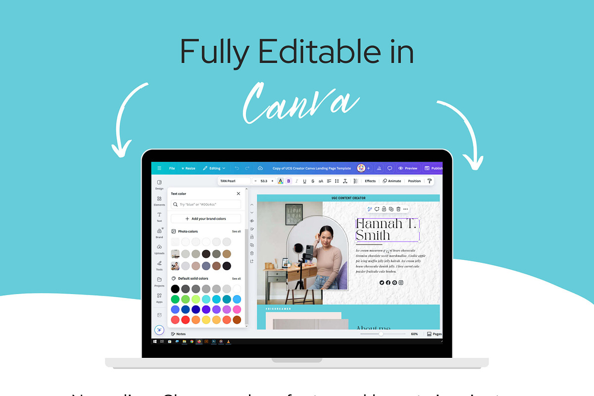 UGC Content Creator Canva Website preview 5