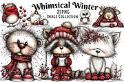 Whimsical Winter Clipart Bundle, an Illustration by Dream Creation (Thumbnail 1 of 7)