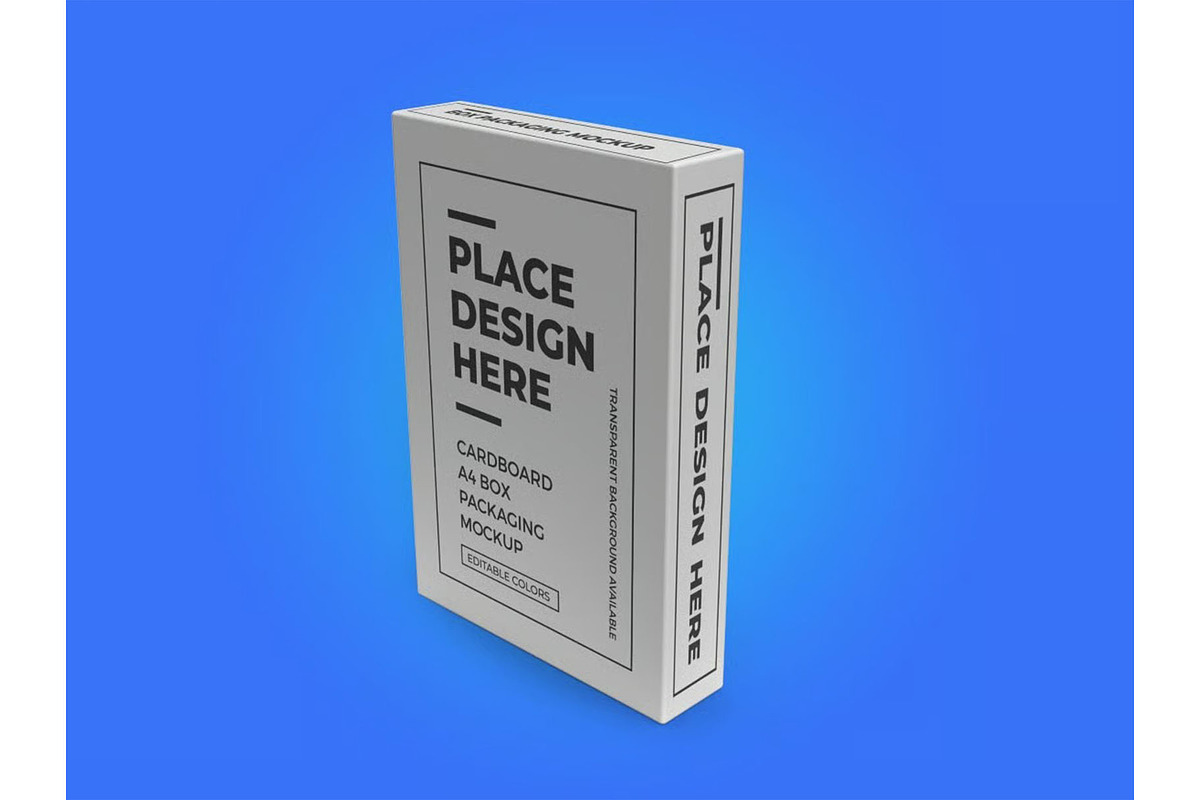 A4 Paper Box Packaging Mockup, a Packaging Mockup by DesignRushMarket (Photo 10 of 11)