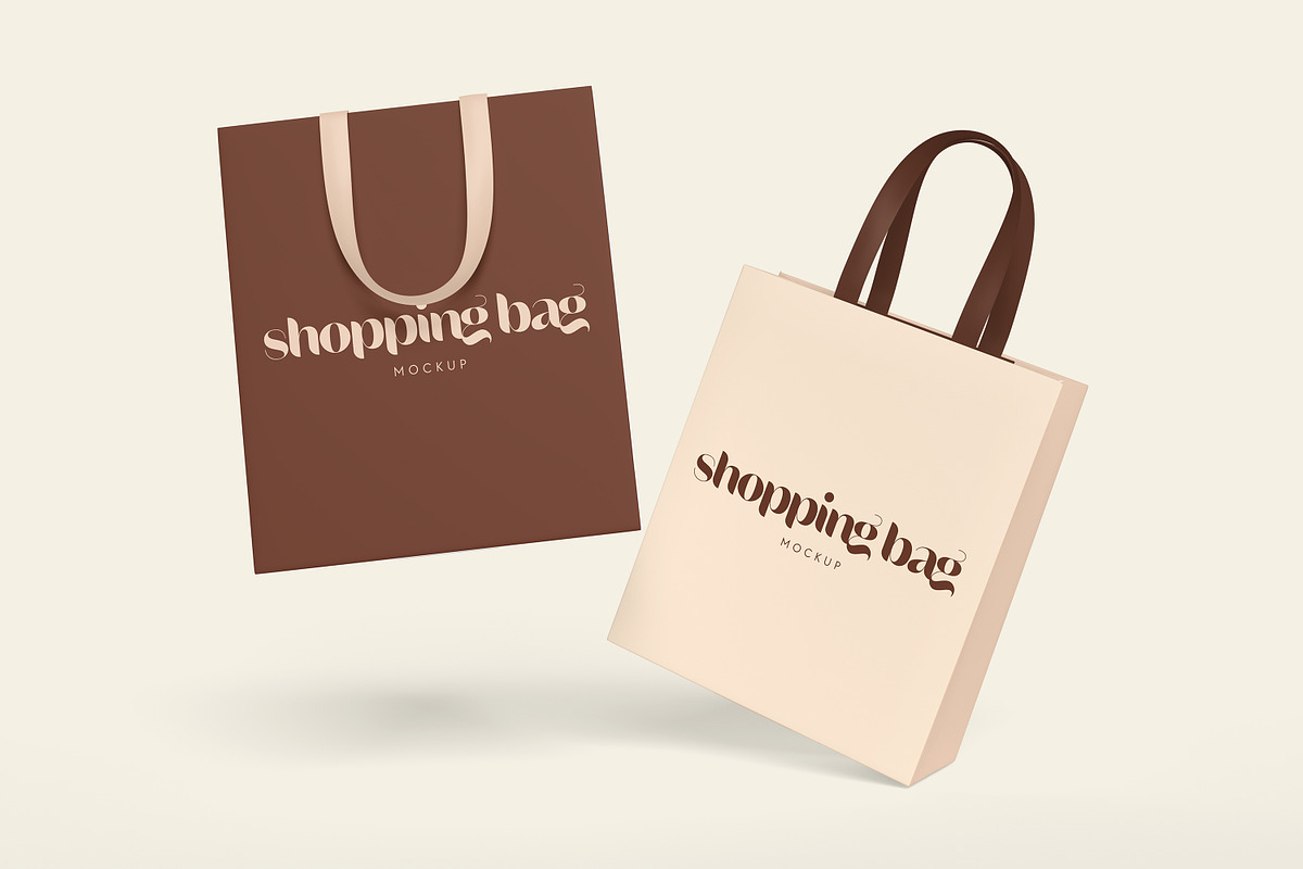 Shopping Bag Mockup, an Advertising Mockup by xavier_studio (Photo 4 of 5)