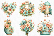 Whimsical Mother's Day Clipart, an Illustration by Craft Nest (Thumbnail 5 of 11)