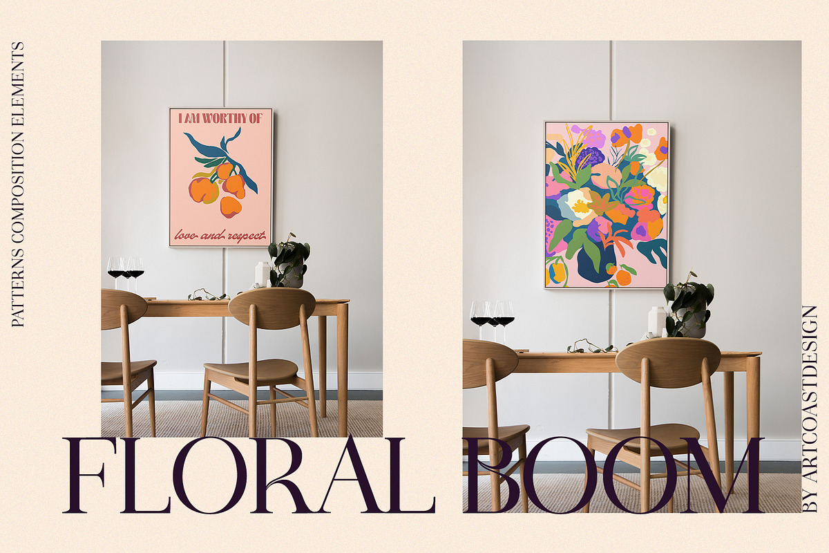 Floral Boom || Posters Affirmations, a Pattern Graphic by nadispasibenko (Photo 12 of 13)