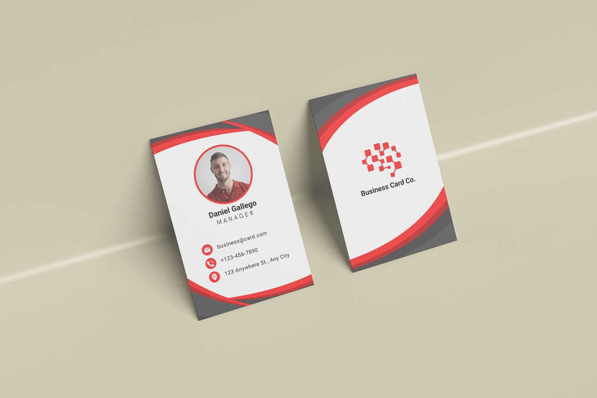 Portrait Business Card Mockup, an Advertising Mockup by YurnalisPerix (Photo 5 of 5)