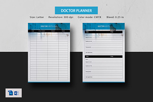 Doctor Visits Planner Insert V17