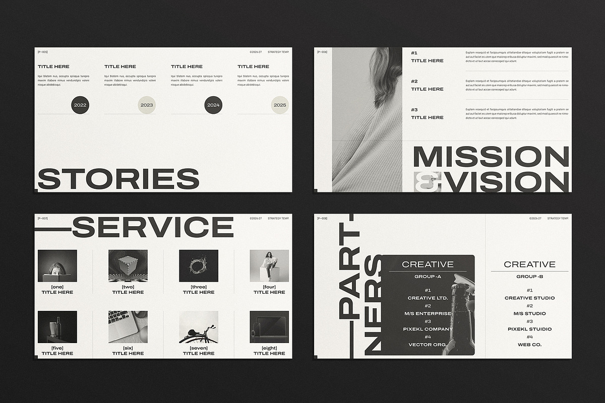 Strategy Presentation Template, a Presentation Template by E-Type (Photo 3 of 6)