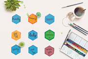 150+ Minimal Hexagon Logo Templates, a Branding & Logo Template by Sahade Studio (Thumbnail 24 of 25)