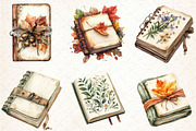 Autumn Book Clipart, an Illustration by Libby Wishes (Thumbnail 2 of 6)
