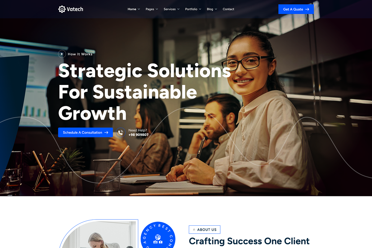 Vatech - Technology Solutions Figma, an UI Kit Template by AliThemes (Photo 15 of 17)