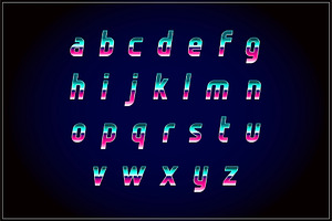 Vaporfuturism OTF Retro Wave Font