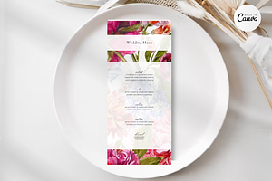 Minimalist Floral Wedding Invite -F5