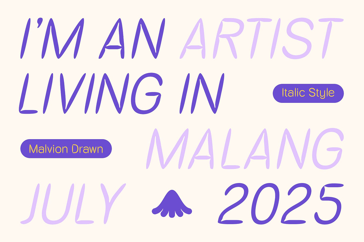 Malvion Drawn, a Sans Serif Font by Craft Supply Co. (Photo 3 of 8)