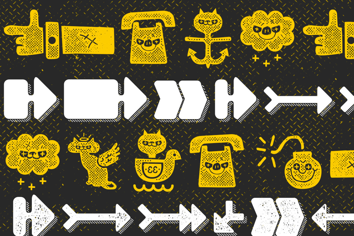 Alquitran Dingbats -50% preview 4