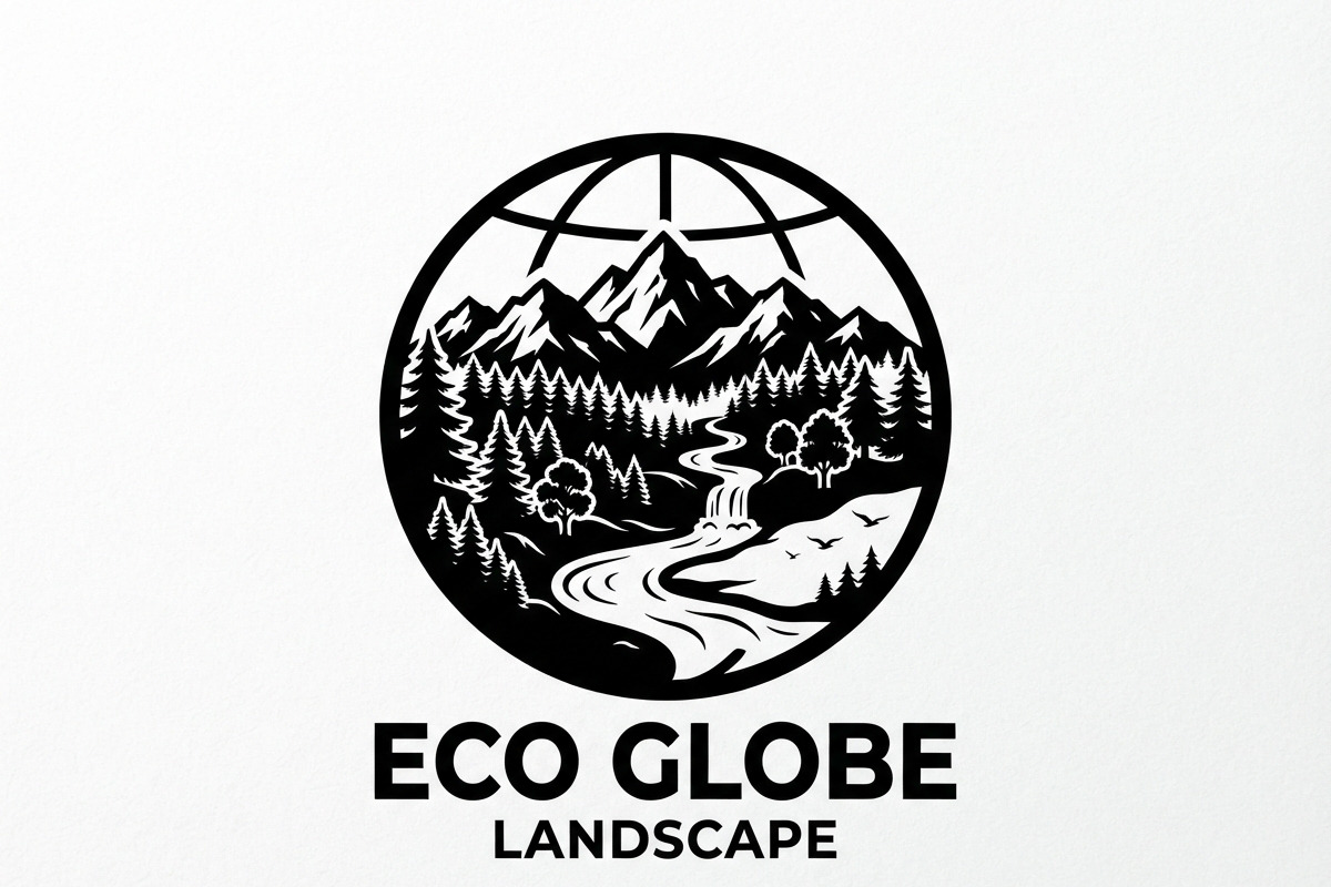 60 Eco Globe Landscape Silhouette, a Technology Illustration by Amazin_art (Photo 6 of 49)