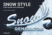 Snow Generator, a Layer Style Add-On by Simberline (Thumbnail 1 of 5)