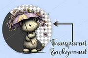 Whimsical Spring Cat Clipart Bundle, a Seasonal Illustration by Canvas Craft (Thumbnail 2 of 7)
