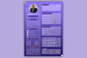 Modern Resume / CV Template, a Resume Template by Triple M Graphics