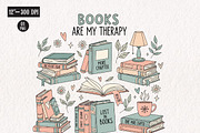 Reading Books Sublimation Bundle PNG, an Illustration by CreationArt (Thumbnail 13 of 16)