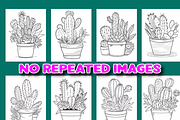 100 Cactus Coloring Pages for Adults, a Brochure Template by Design Station (Thumbnail 3 of 4)