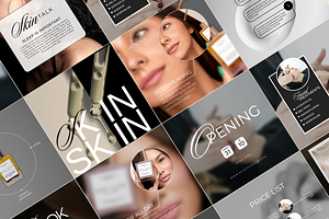 Skincare Instagram Templates Canva