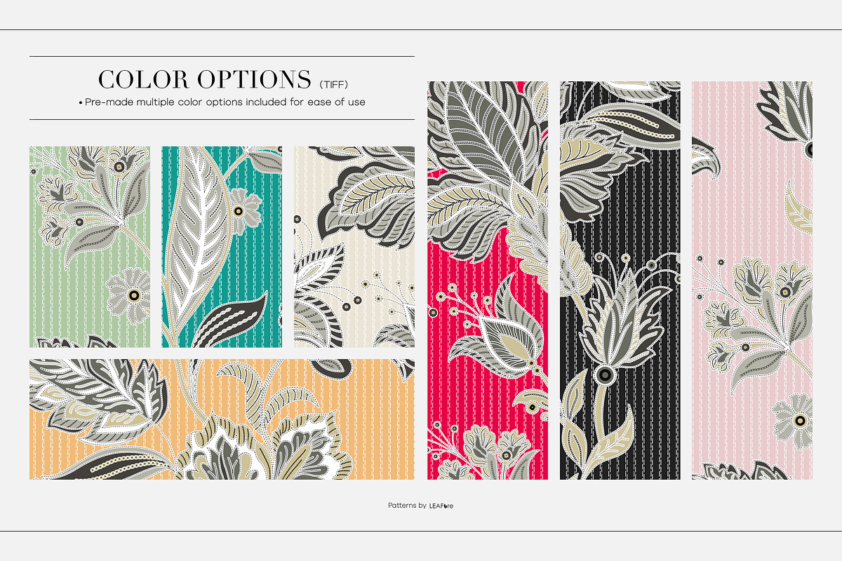 Loomsy | Luxury Stitch Style Prints, a Pattern Graphic by LEAFure (Photo 2 of 11)