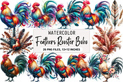 Colored Feathers Rooster Boho, an Illustration by DreamArtGraphic (Thumbnail 1 of 7)