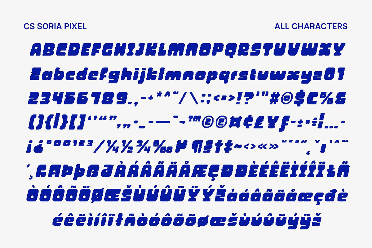 CS Soria Pixel, a Sans Serif Font by Craft Supply Co. (Photo 8 of 8)