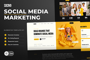 Socivo - Social Media Marketing, a WordPress Template by SLAB! Design