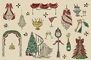 Christmas Grand Hotel Clipart, an Object Illustration by Teresa Art Store (Thumbnail 3 of 7)