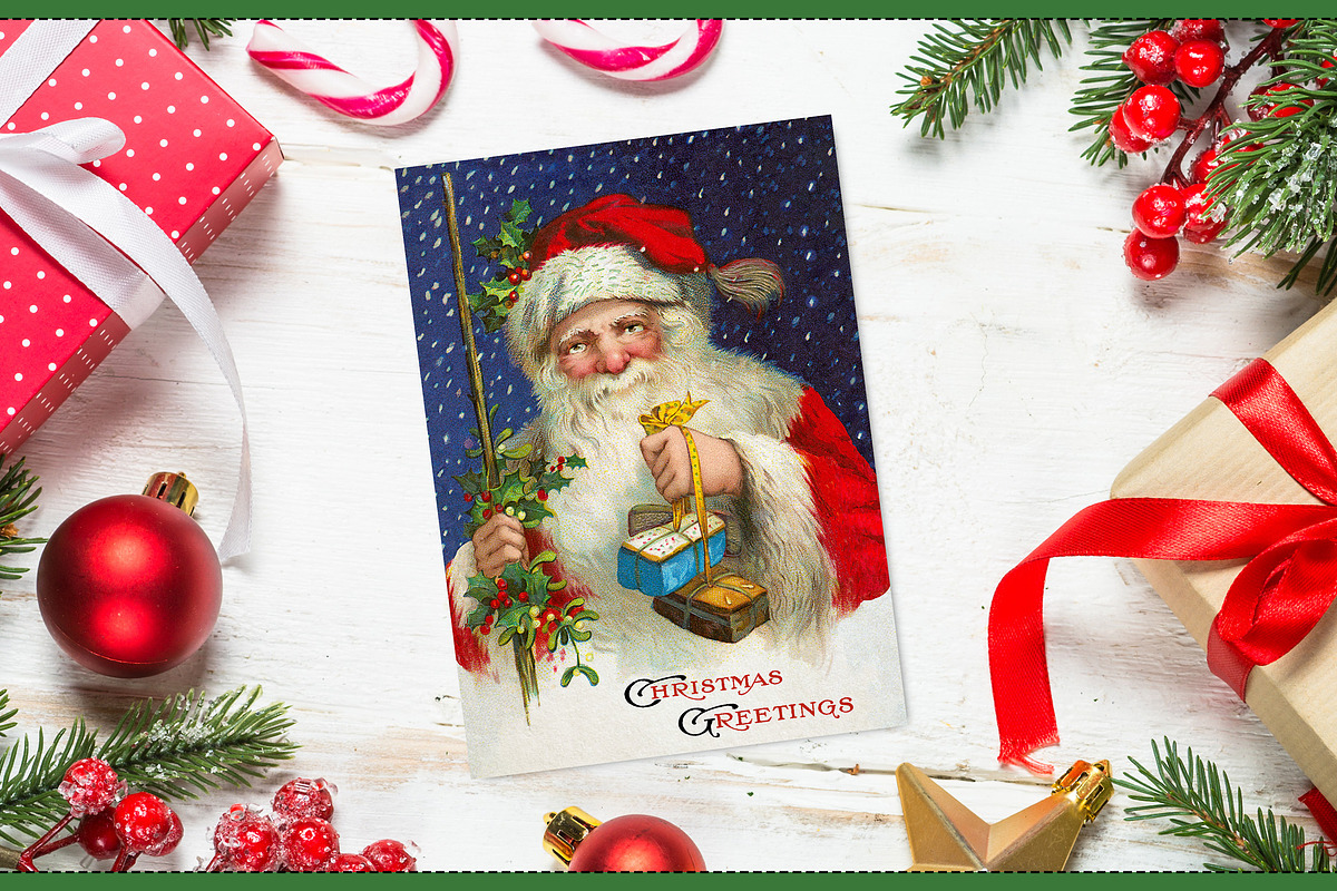 Complete Vintage Christmas Graphics, a Seasonal Illustration by French Kiss Collections (Photo 6 of 28)