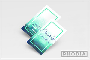 Watercolor Business Card Template