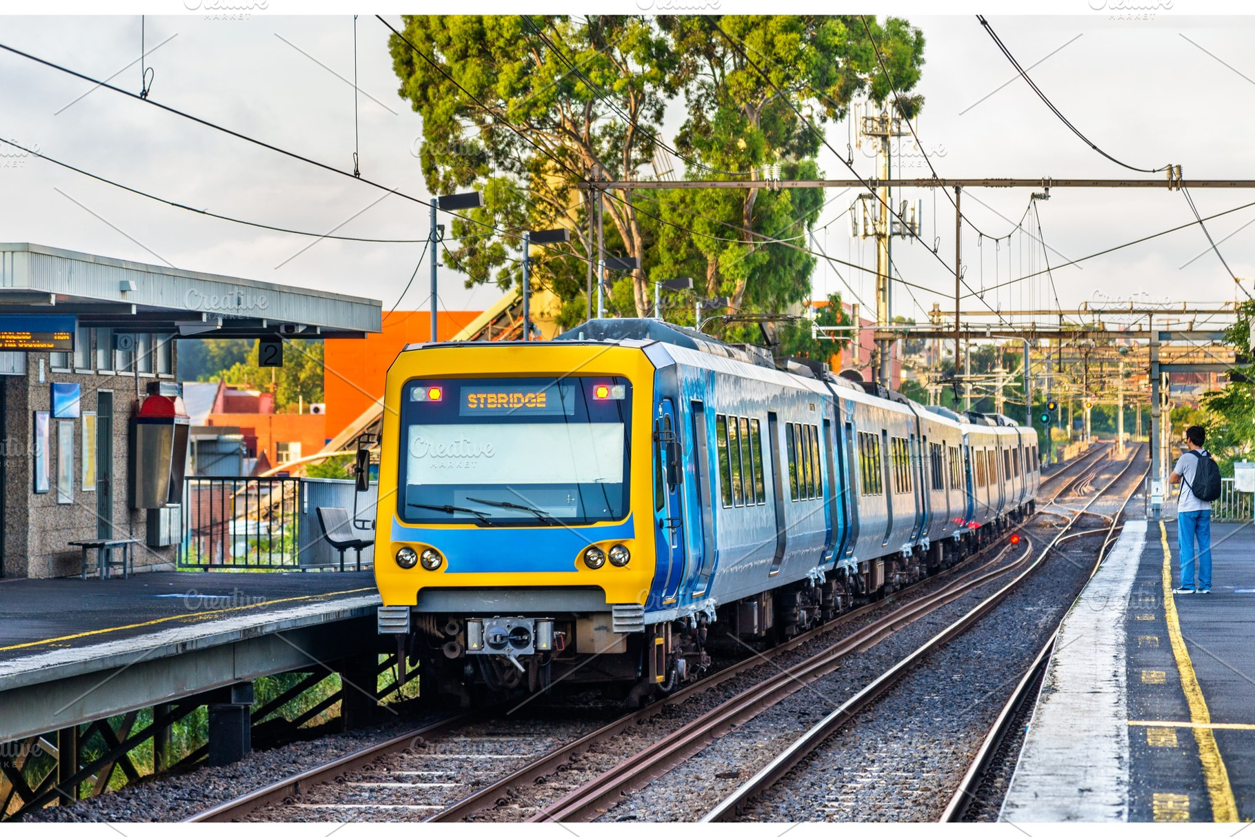 Melbourne Metro Train at Victoria Park station, Australia, a Transportation Photo by Leonid Andronov