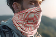 Neck Gaiter Neckwear Mockup, a Mask Mockup by rebrandy (Thumbnail 7 of 8)