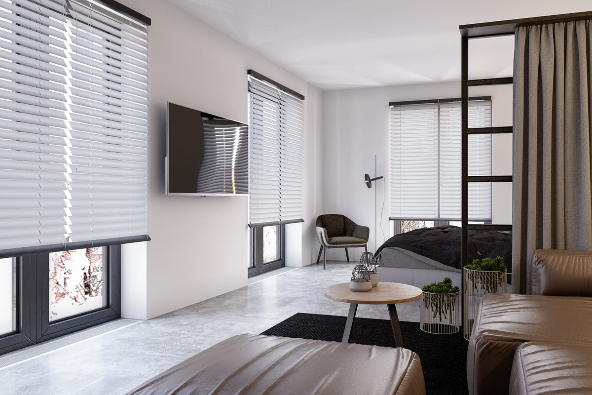 Interior Design - Bedroom, living, an Architecture 3D Model by Arthitecture Home (Photo 4 of 5)