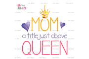 Happy Mother Day, Mom Queen, a Graphic by SvgIdea (Thumbnail 1 of 7)
