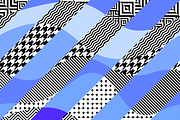 10 seamless geometric patterns, a Pattern Graphic by tkdesign (Thumbnail 8 of 11)