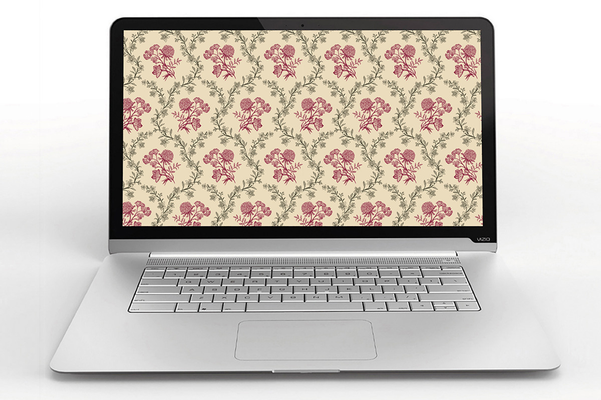 Seamless Set Flowers Clover Pattern, a Pattern Graphic by Vintage (Photo 13 of 13)