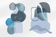 Set Abstract Blue Navy Shapes, an Object Graphic by MilanaDesignShop (Thumbnail 5 of 6)