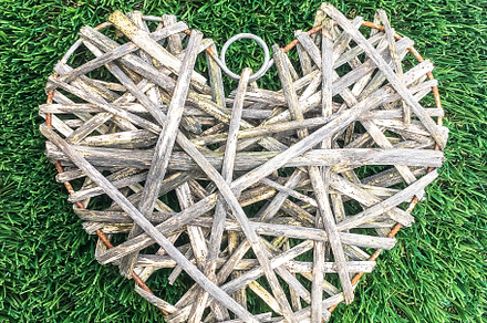 Wicker heart, a Wallpaper Photo by KYNA STUDIO