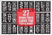 Ornate Floral Laser Cut Pattern Bun, an Object Graphic by balal (Thumbnail 1 of 11)