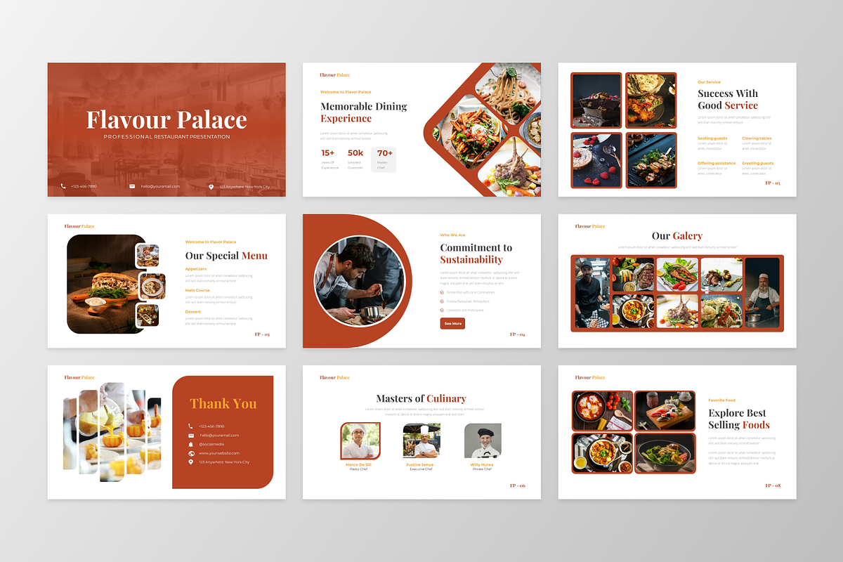 Flavour Palace - Restaurant, a Presentation Template by GraphauseProject (Photo 5 of 6)