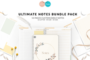 Ultimate Notes Bundle Pack, a Stationery Template by CreativeBundlex (Thumbnail 1 of 7)