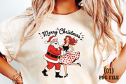 Merry Christmas Dancing Santa PNG, an Illustration by DreamArtGraphic (Thumbnail 1 of 5)