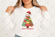 Patchwork christmas tree png, an Illustration by Craft Nest (Thumbnail 2 of 6)