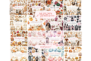 Watercolor Clipart Whole Shop Bundle, a Seasonal Illustration by ClipArtCharm (Thumbnail 9 of 9)